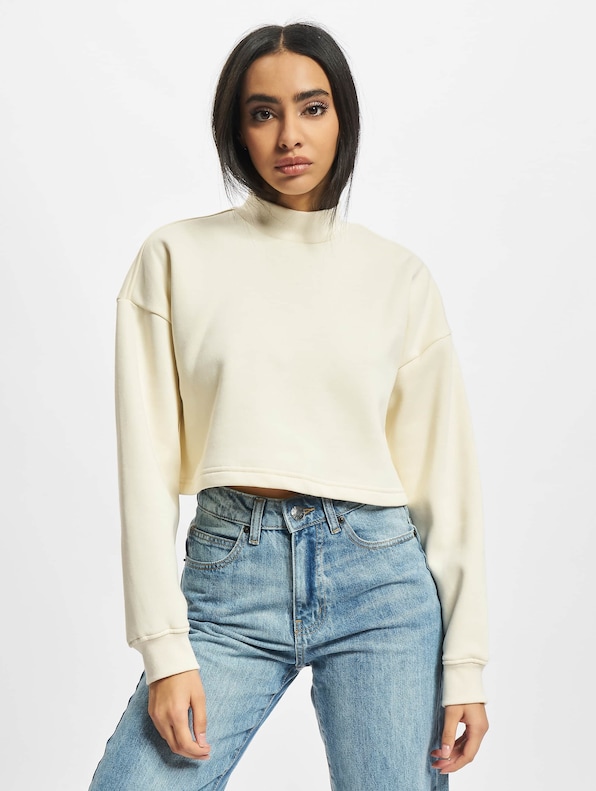 Ladies Cropped Oversized High Neck -2