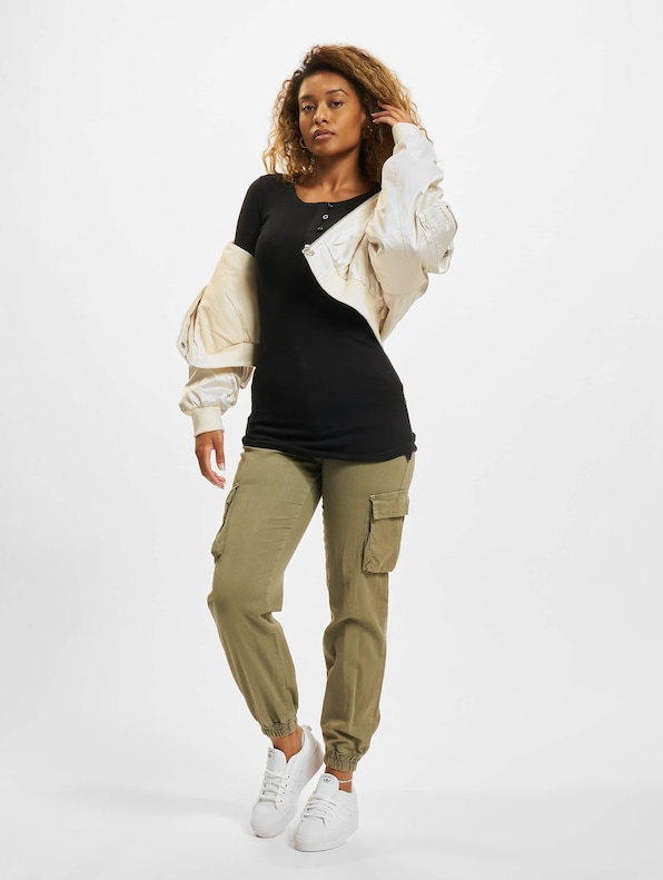  Ladies Long Rib Pocket Turnup-6