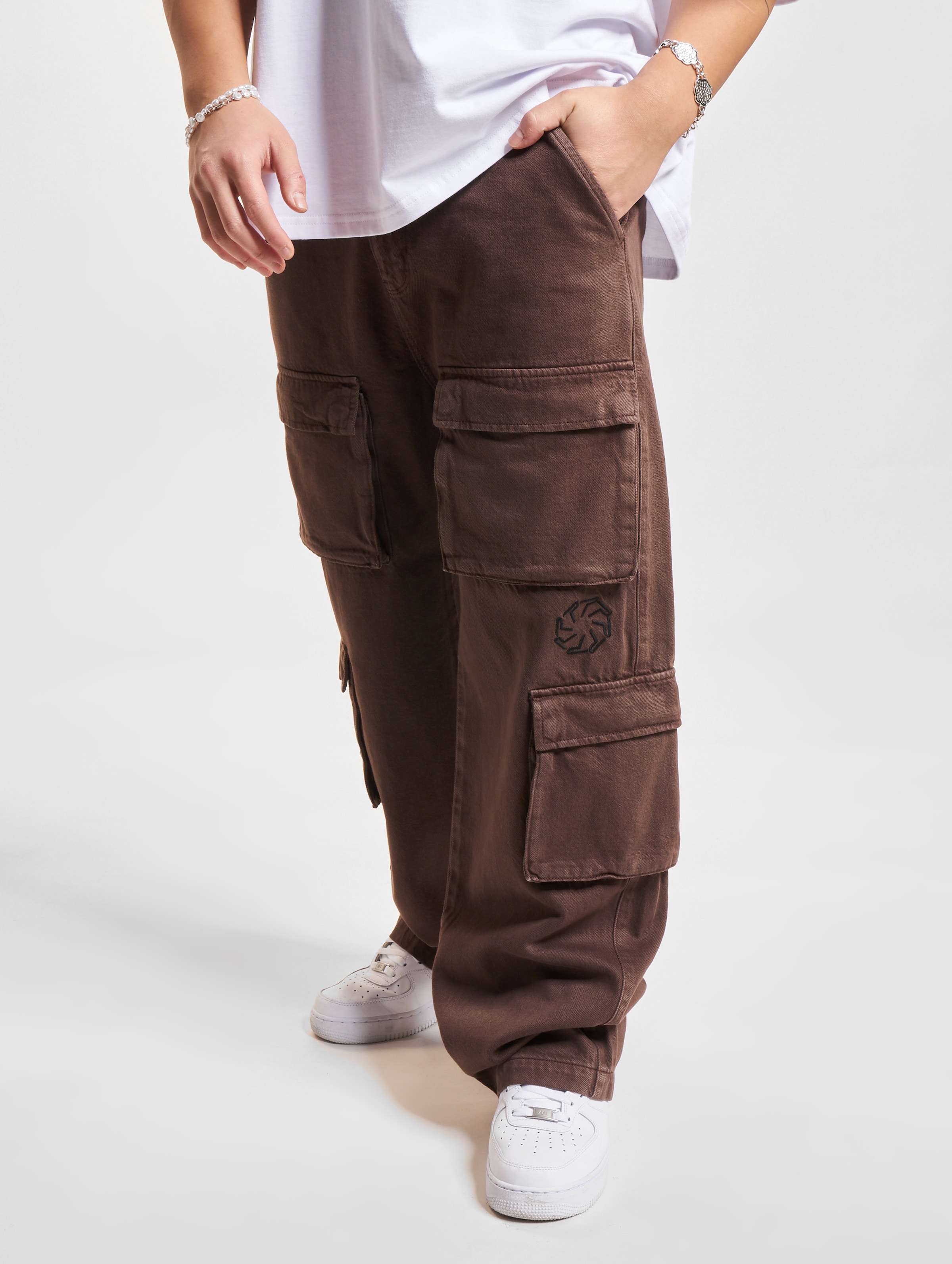 PEGADOR Bantam Wide Cargo Pants Mannen op kleur bruin, Maat M