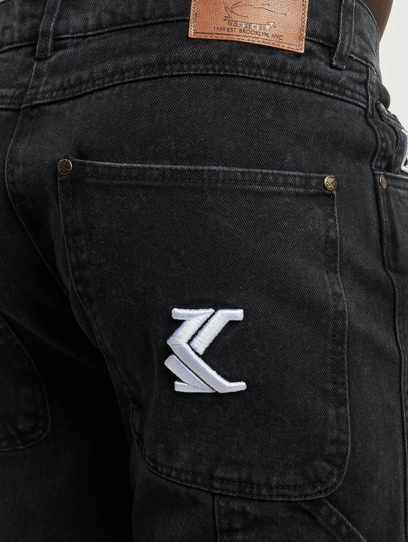 Retro Baggy Workwear Knee Cut-3