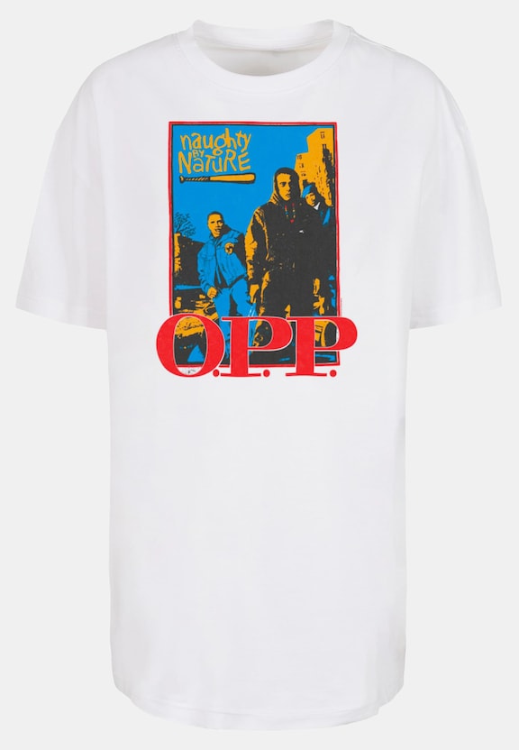 Ladies Naughty By Nature - OPP Vint Oversized Boyfriend Tee-4