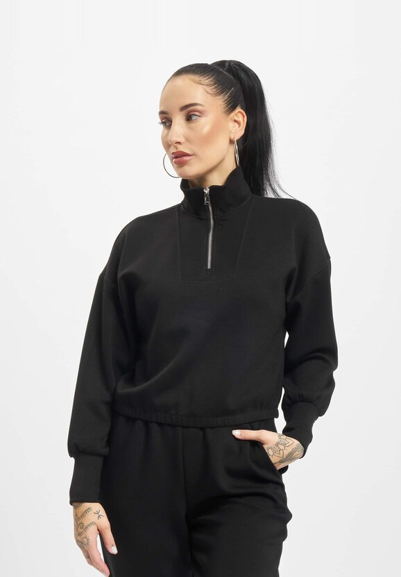 Scarlett L/S Cuff Half Zip-1