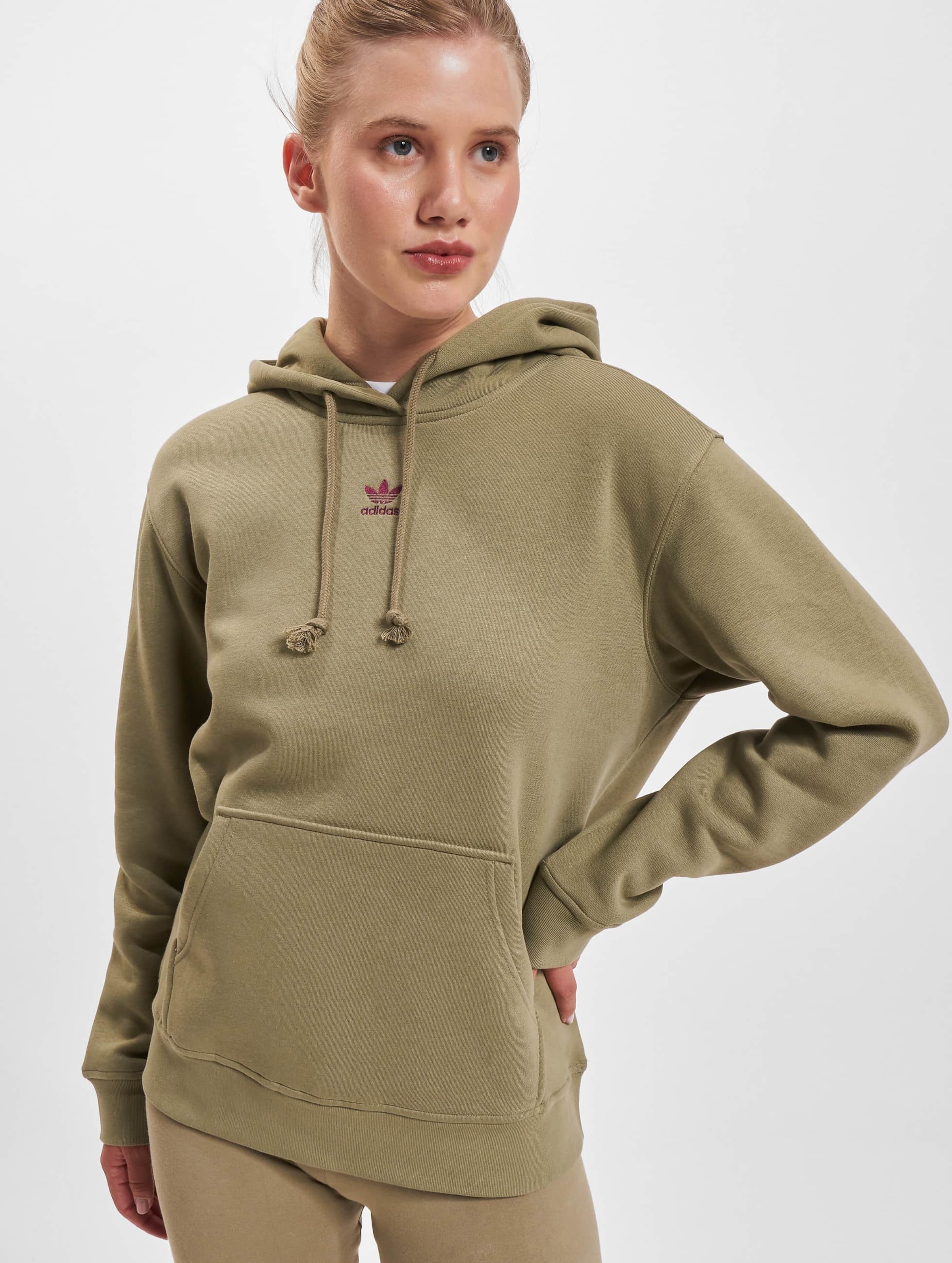 Adidas originals shop trefoil hoodie khaki