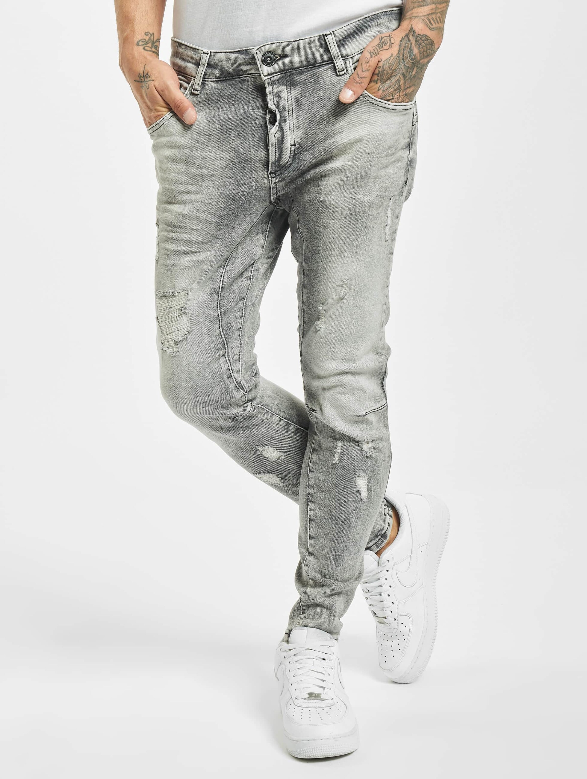 VSCT Clubwear New Keanu Spencer Hybrid Skinny Jeans Mannen op kleur grijs, Maat 3132