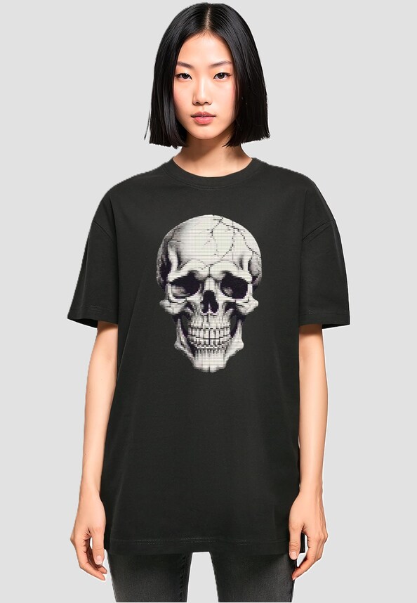 Ladies Halloween - Skull Tee-0