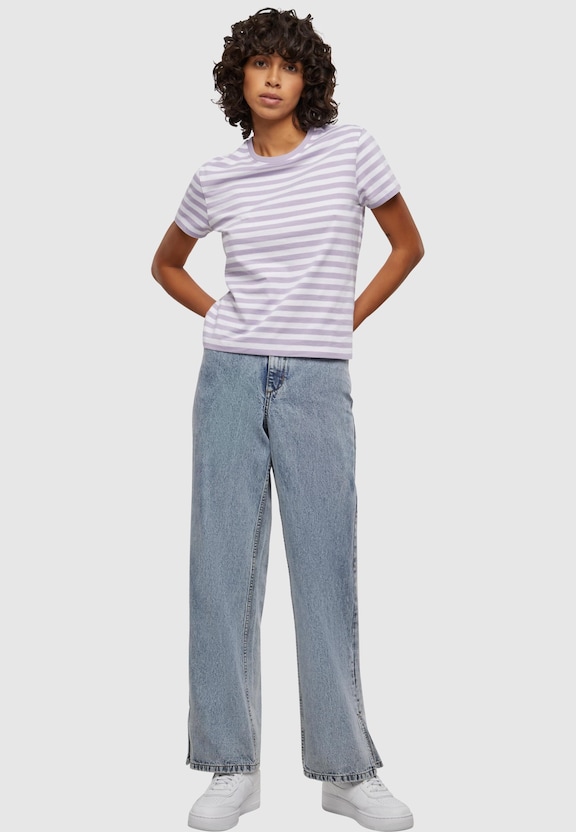 Ladies Regular Striped Tee-2