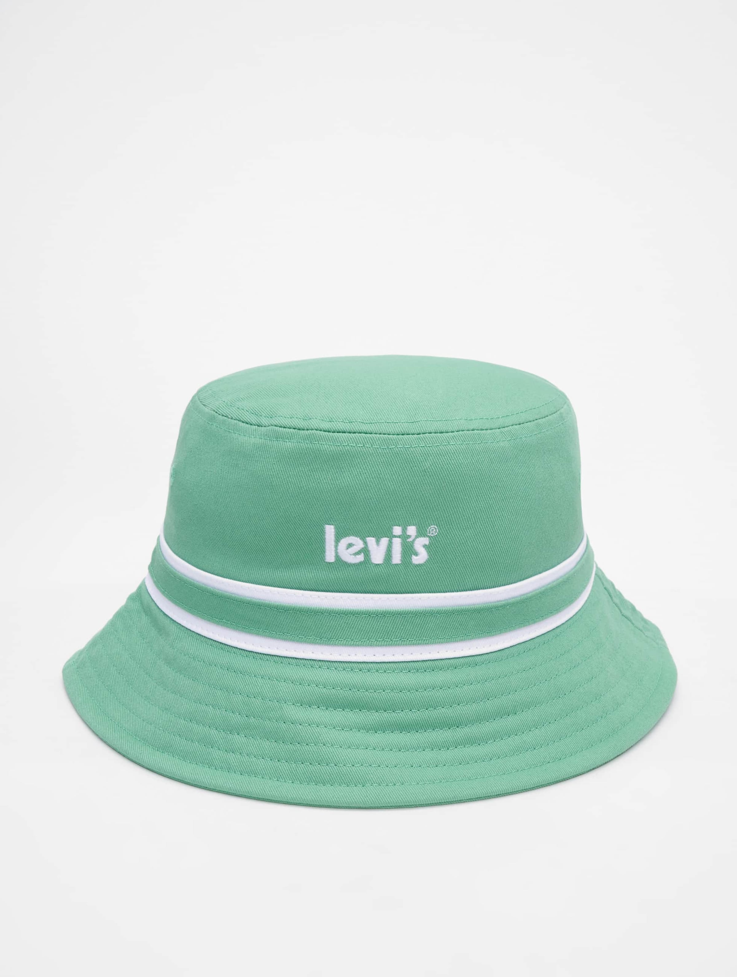 Levi's Levis Poster Logo Bucket Hat Frauen,Männer,Unisex op kleur wit, Maat L