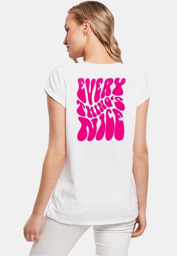 Everything Is Nice Ladies Extended Shoulder Tee-1