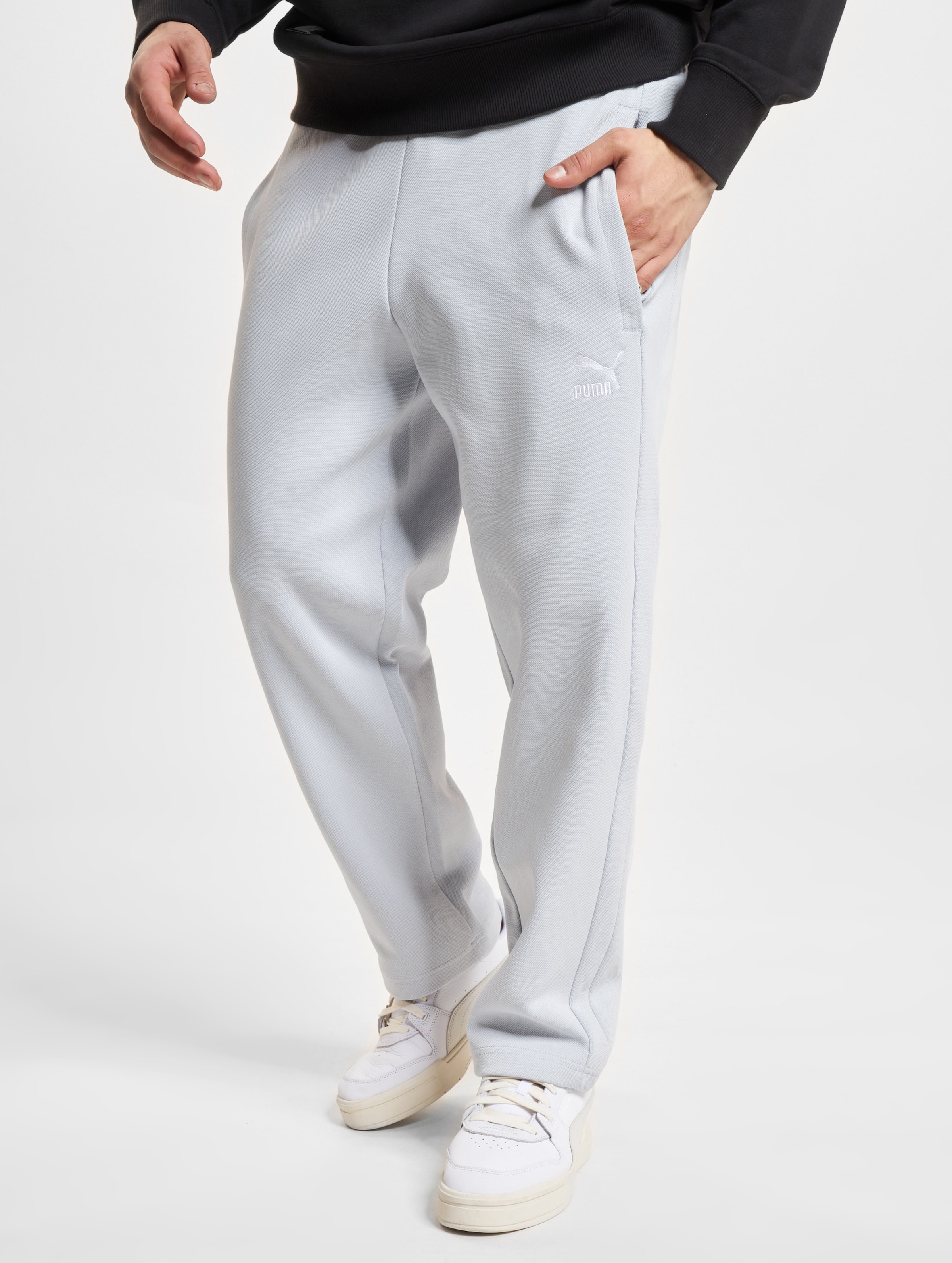 Puma T7 Dk Sweat Pants Platinum Mannen op kleur grijs, Maat M