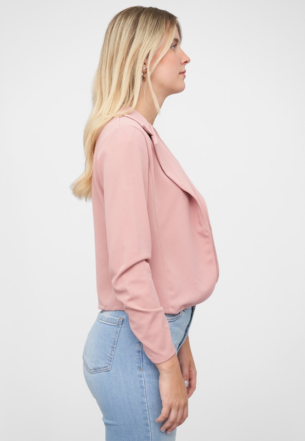 Short Blazer with ruched sleeves-3