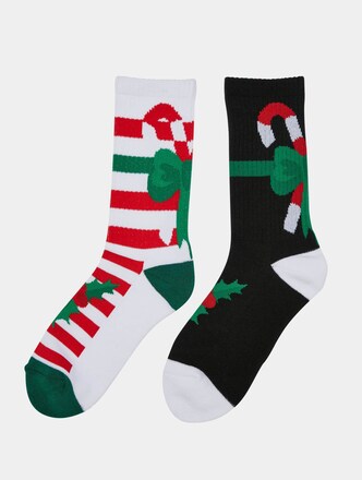 Fancy X-Mas Candy Socks 2-Pack