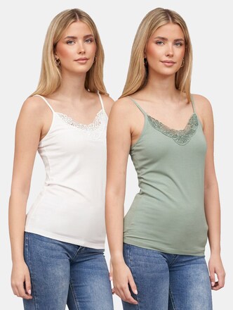 2er Set V Neck Spitzen