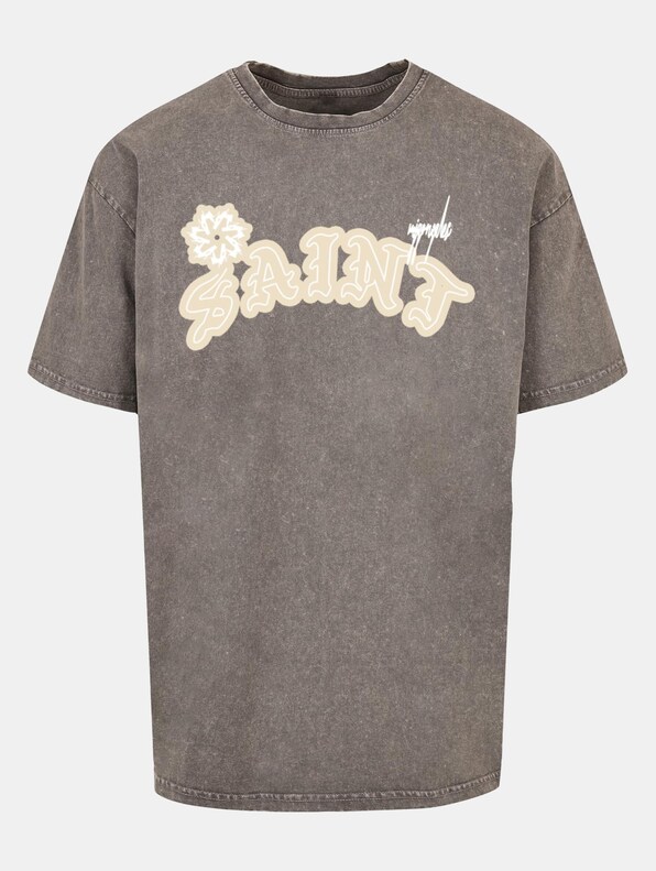 Saint x Acid Washed Heavy Oversized Tee-1