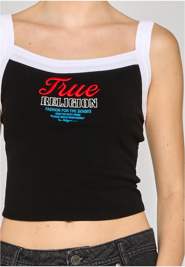 EMBROIDERED CONTRAST RIB -2