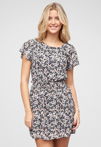 Kleid mit Bindedetail und Rundhals