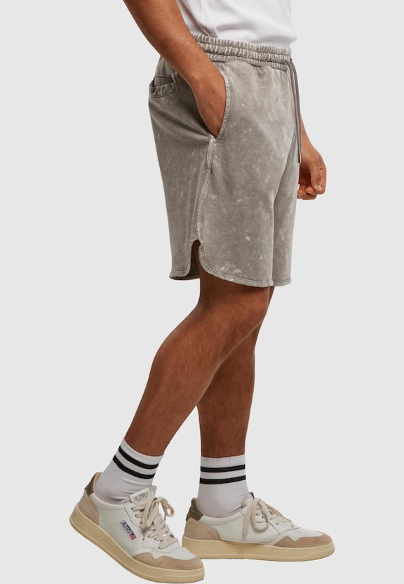 Washed Piped Shorts-3
