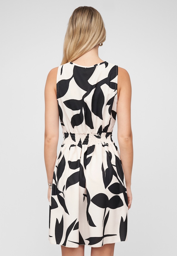 Dress with floral print-1