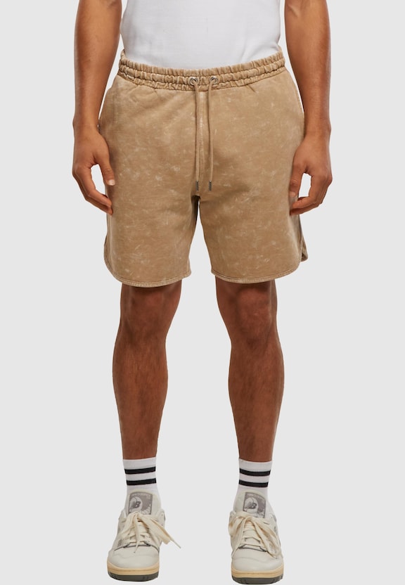 Washed Piped Shorts-4