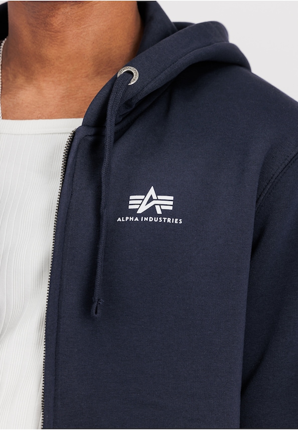 Basic Zip Hoodie Small Logo-4
