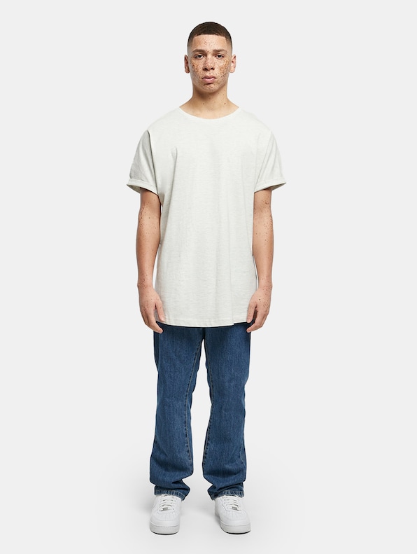 Long Shaped Turnup Tee-4