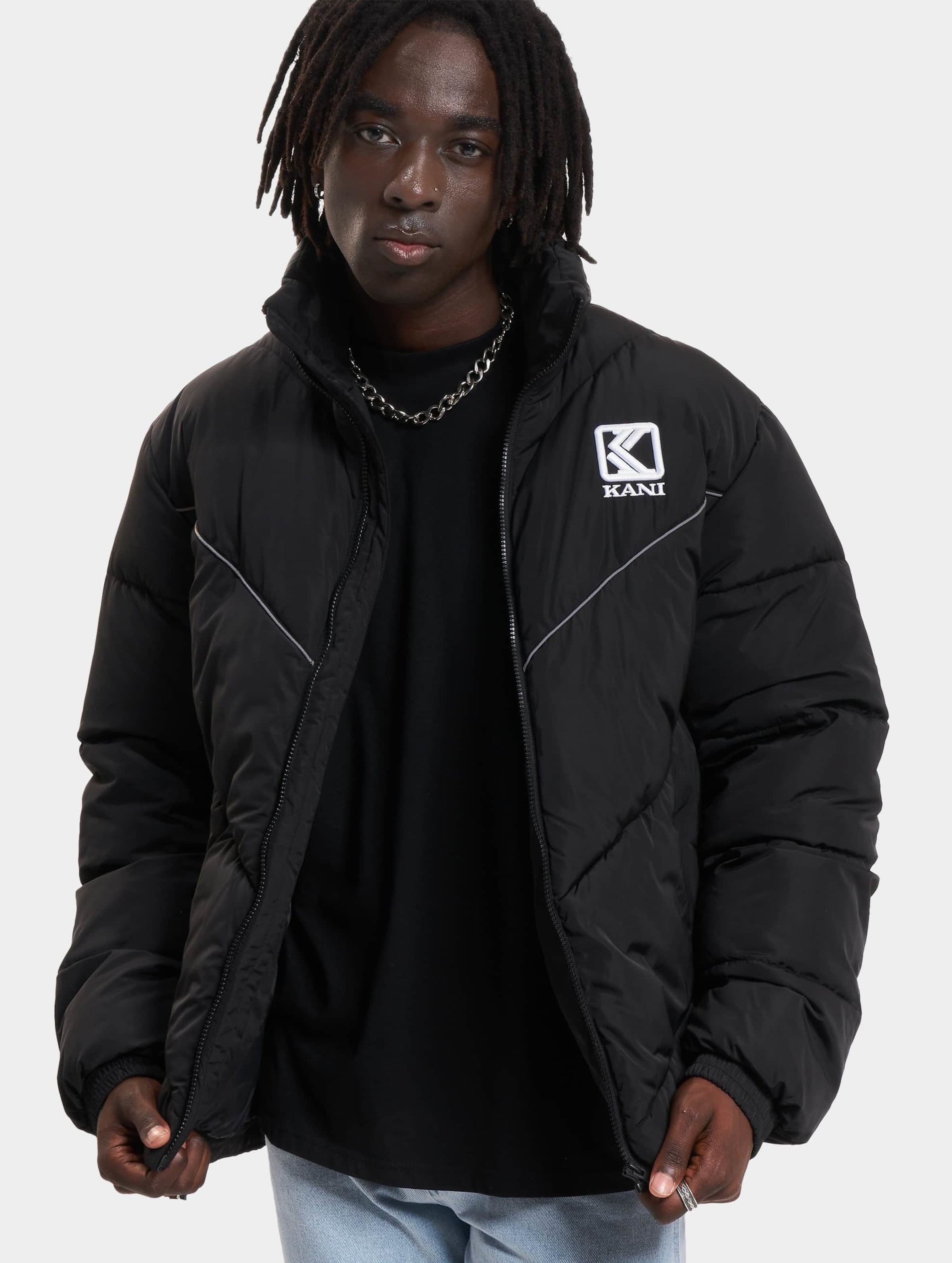 Karl Kani Og Puffer Jacket Mannen op kleur zwart, Maat XL