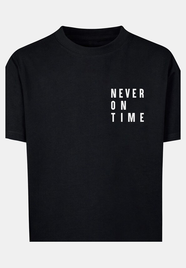 Never on time Kids Basic Tee-2