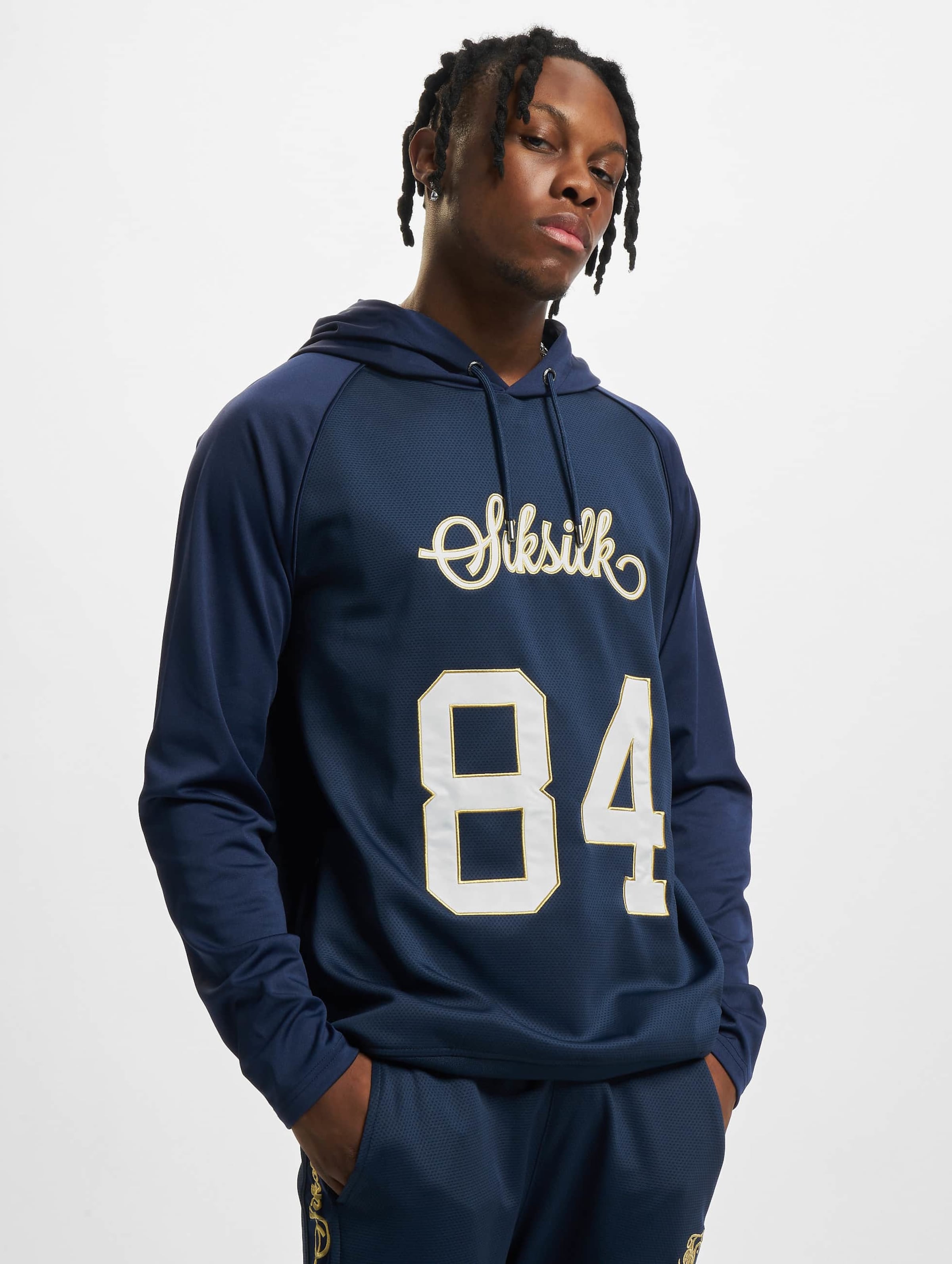 Sik silk outlet navy hoodie