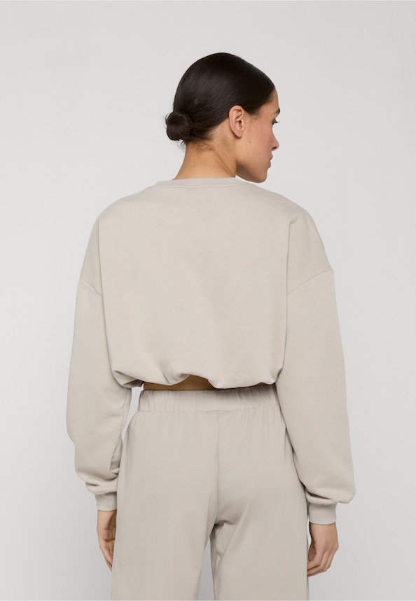 Ladies Cropped Gathered -1