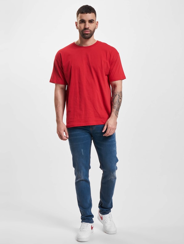 Denim Project Mr Red Light Destroy Slim Fit Jeans-5
