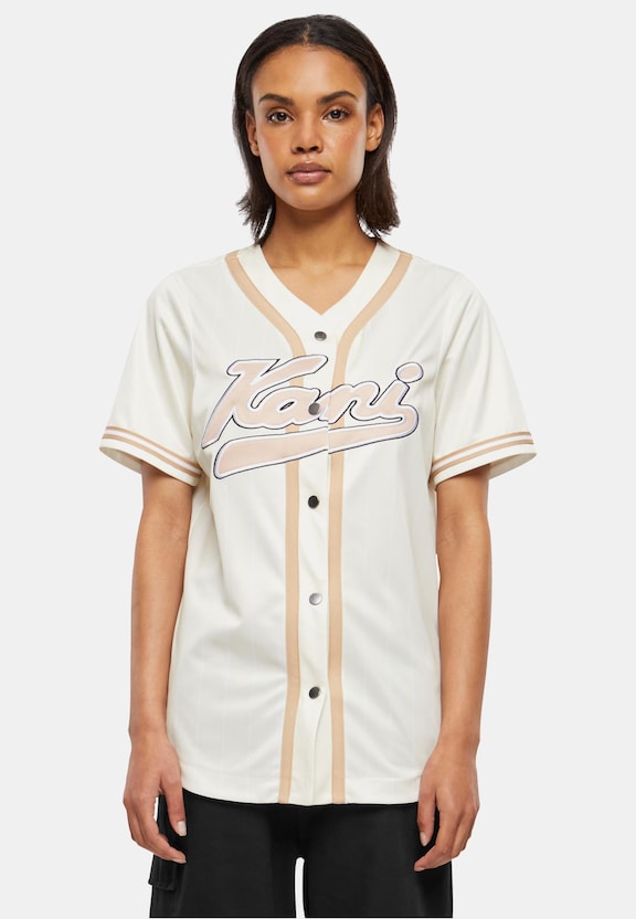KW241-029-2 Karl Kani Varsity Pinstripe Baseball Shirt-0