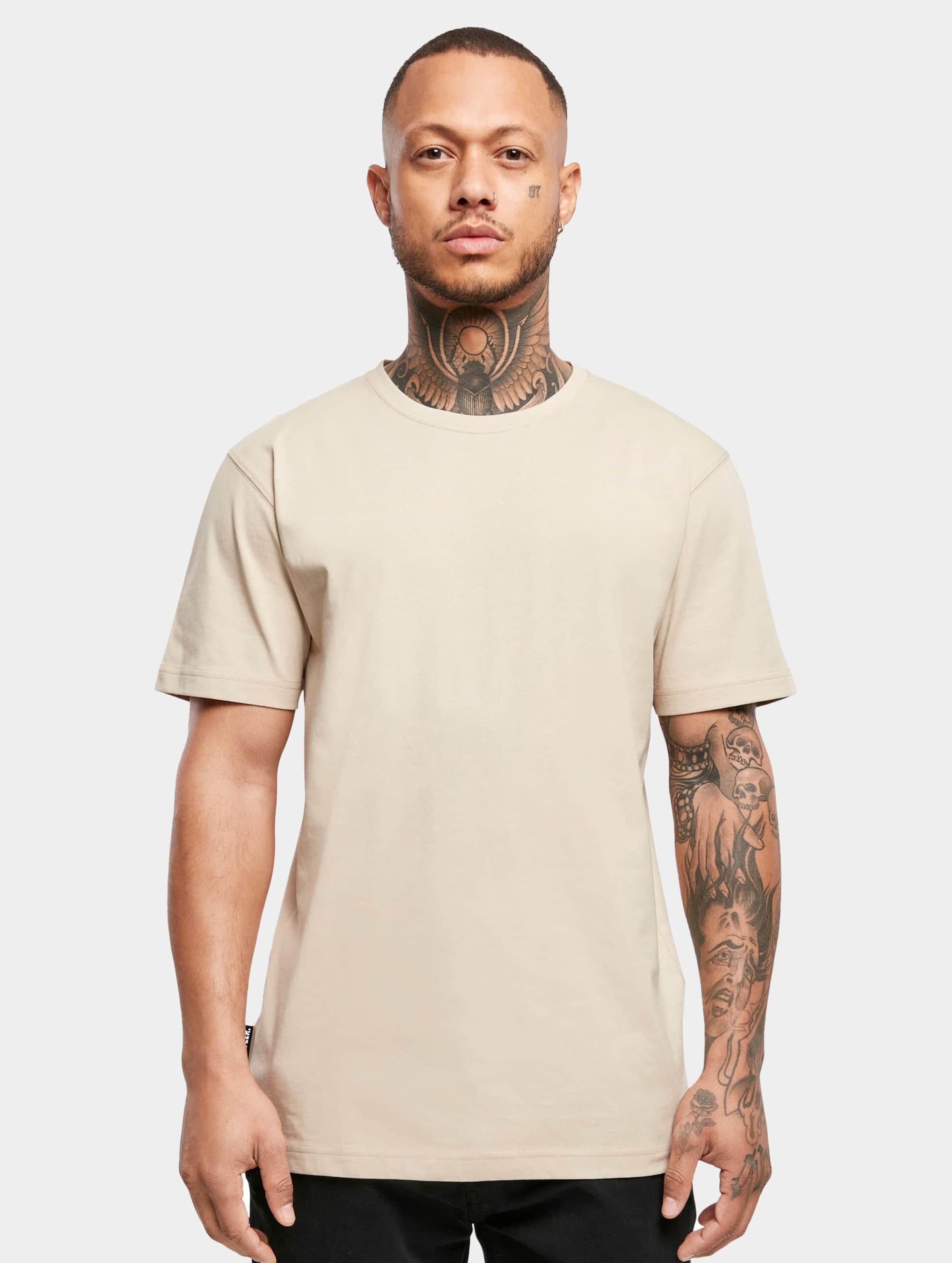 Plain beige t discount shirt