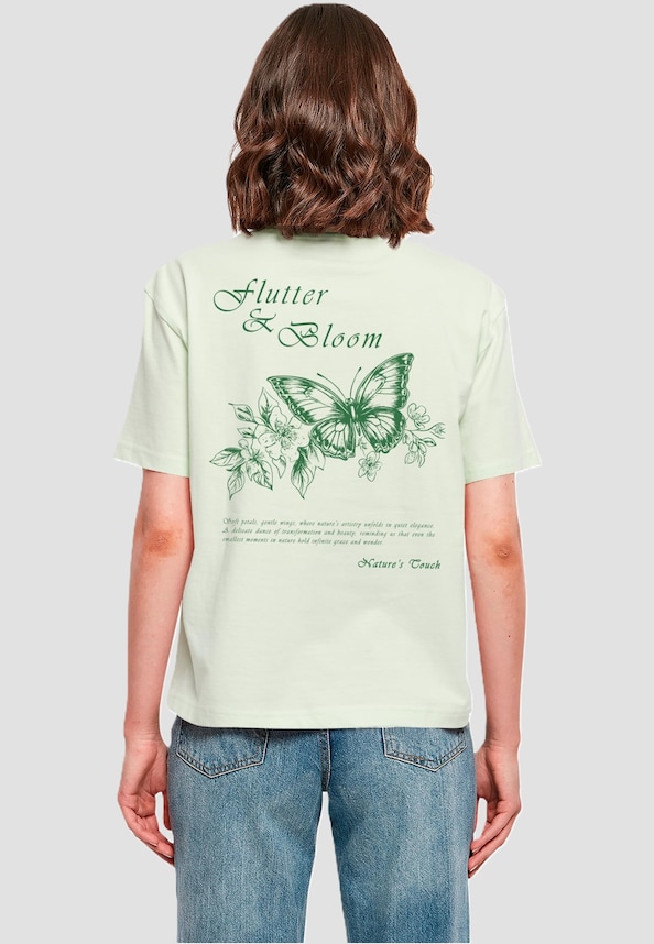 Ladies Flutter And Bloom Tee-1