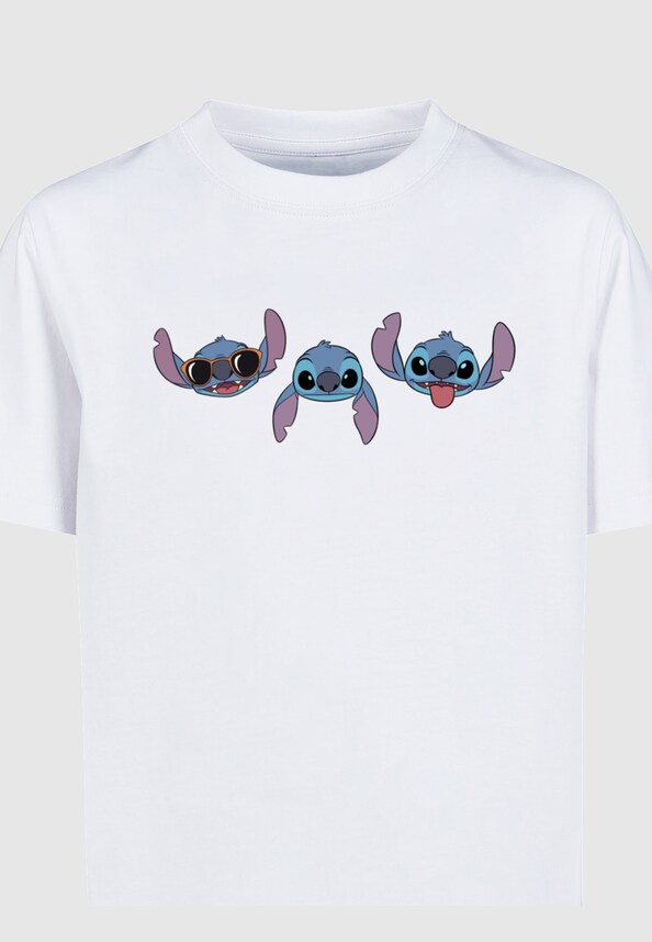 Kids Lilo And Stitch - Faces Basic T-Shirt-2