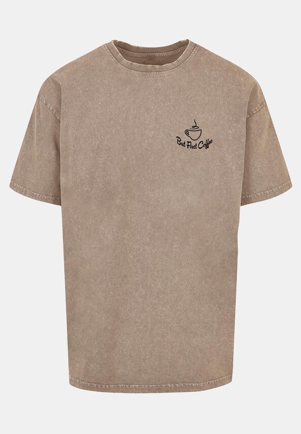 But First Coffee Acid Washed Heavy Oversized Tee-4