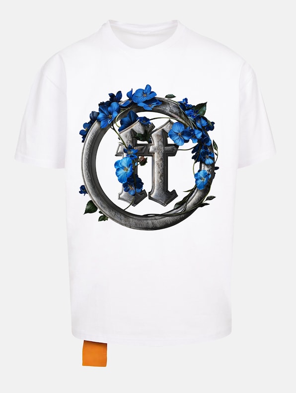 Forgotten Faces Faded Flowers Oversize T-Shirts-3