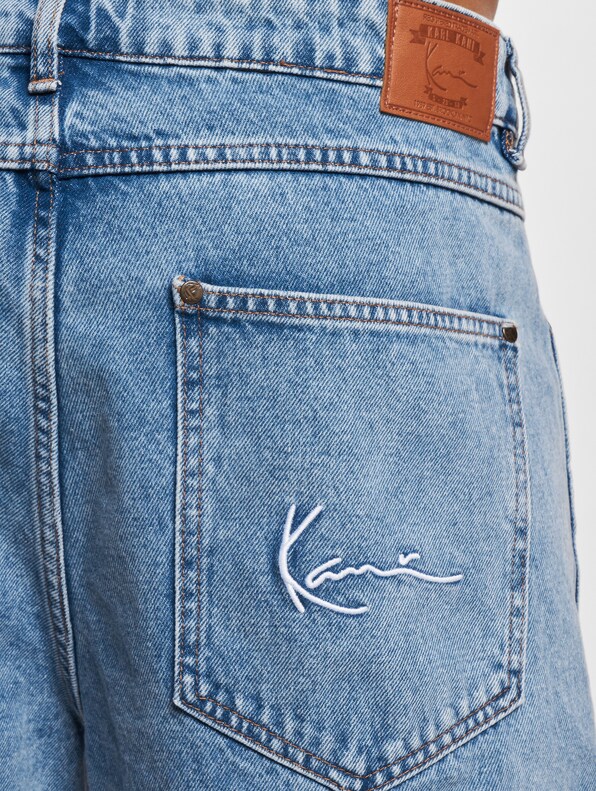 KM-PL051-091-10 KK Small Signature Baggy Five Pocket Denim vintage mid blue-5