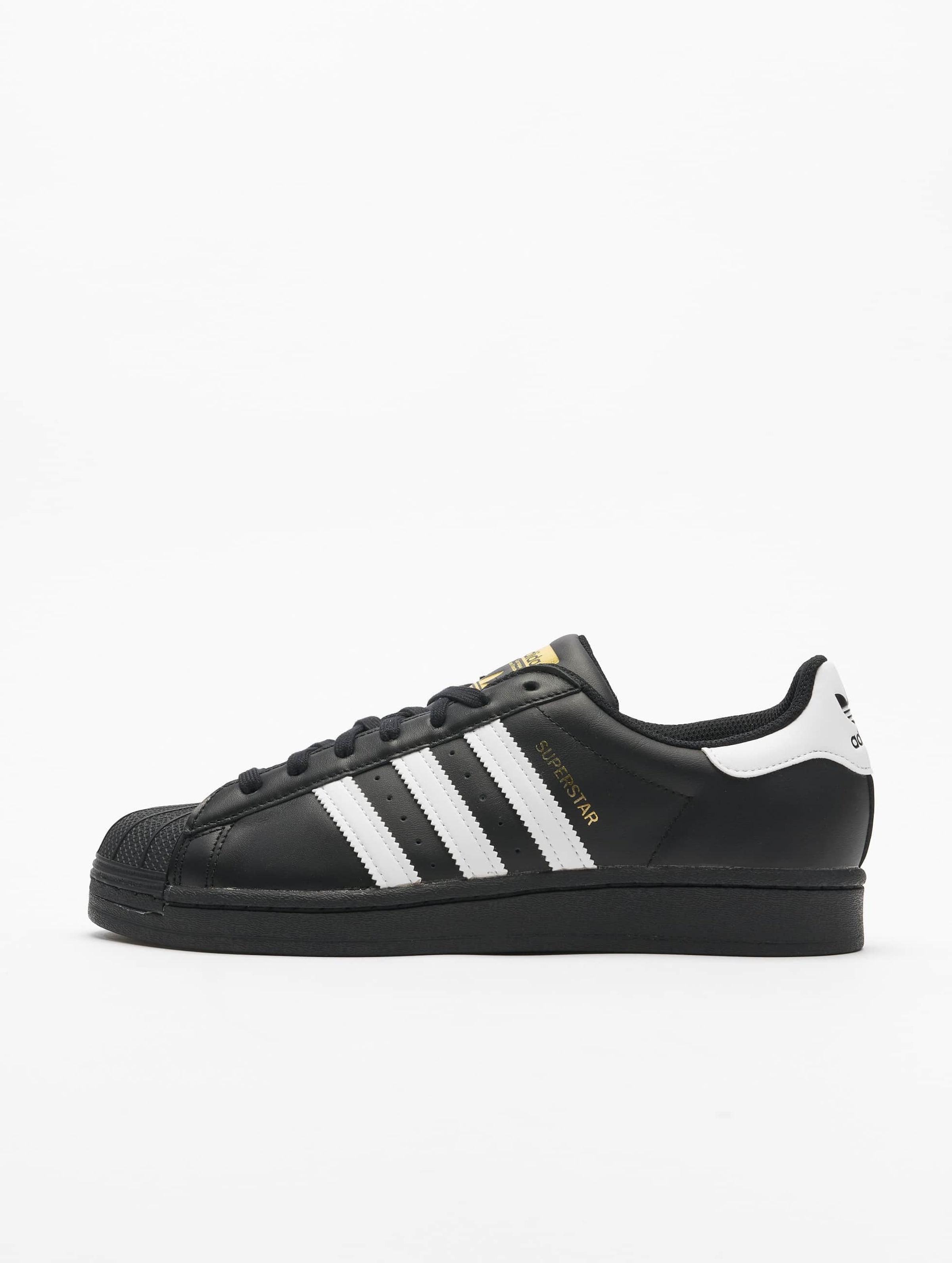 Adidas superstars white black and gold hotsell