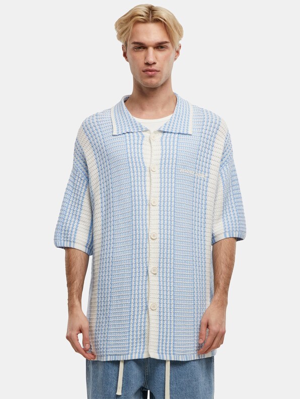 Oversized Mesh Knit Summer Shirt-2