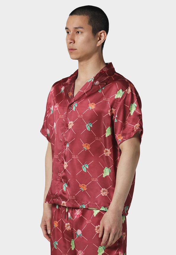 FRUIT MONOGRAM CUBAN  SHIRT-2