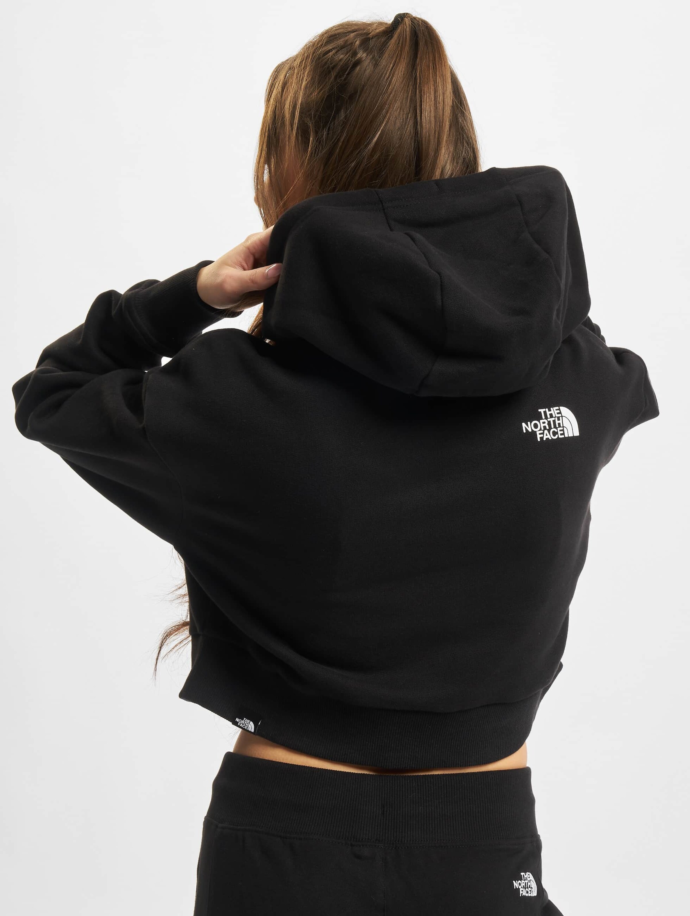 The north face crop hoodie hot sale