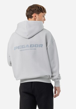 PEGADOR Colne Logo Oversized Sweat Zip Hoodies