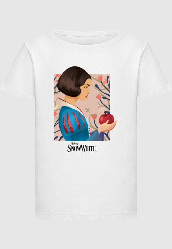 Girls Snow White - Apple and Flowers Short Sleeve Tee-2