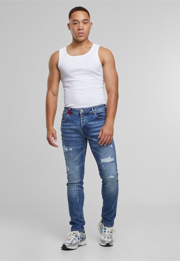 JULIO RIPPED SLIM FIT JEANS-2