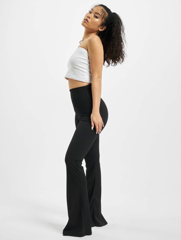 Missguided flare pants in black
