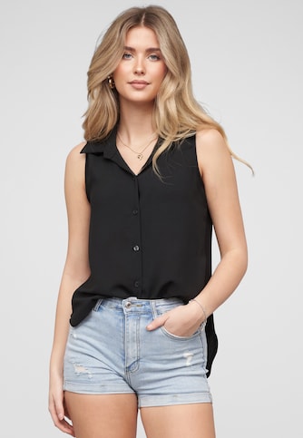 Top with button placket