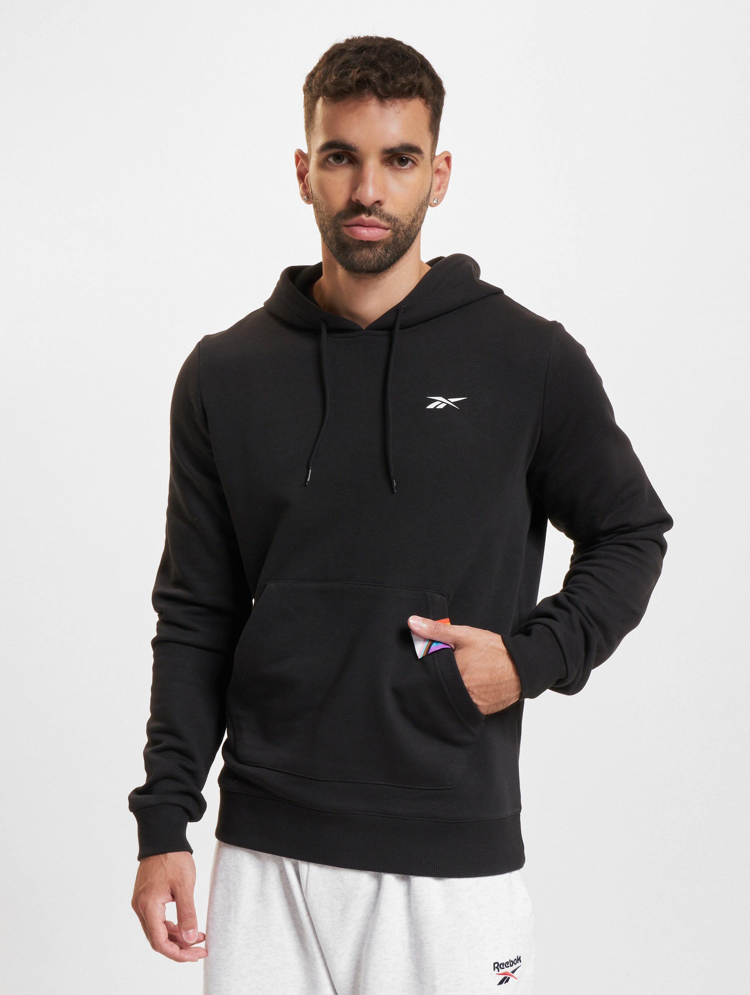 Reebok Pride Hoodie Männer,Unisex op kleur zwart, Maat M