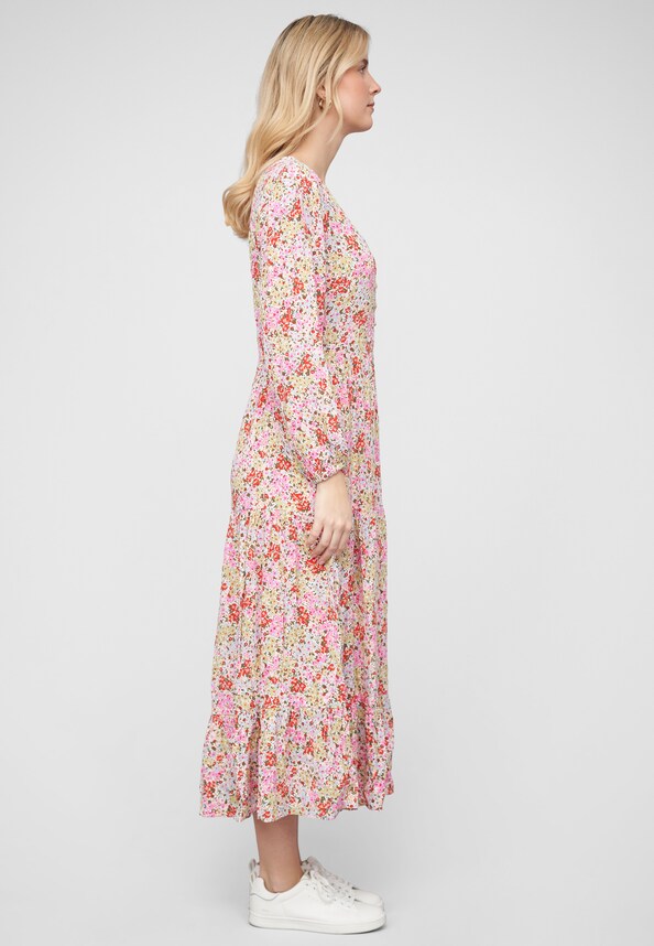 VIKIKKI V-NECK L/S MIDI DRESS/SU/R-3