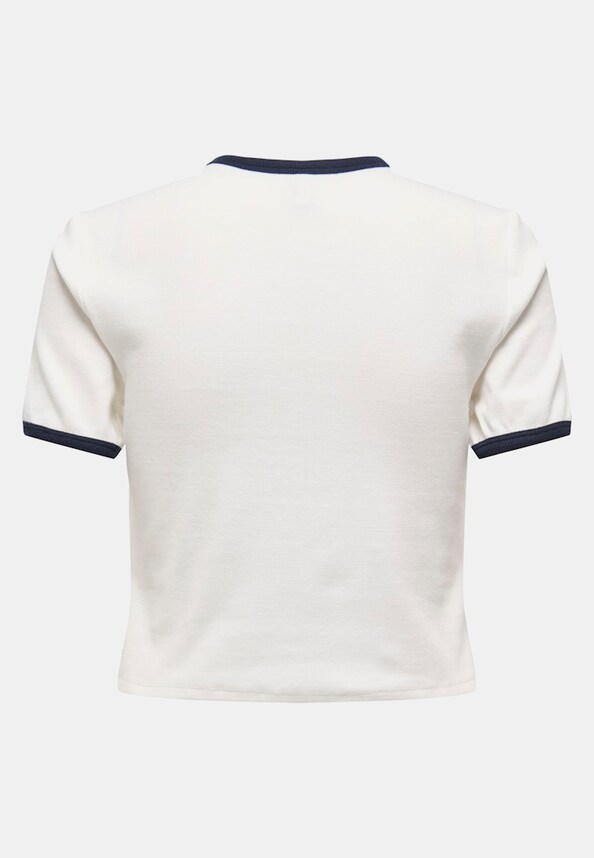 ONLVIKKA S/S RIB O-NECK SHORT-5