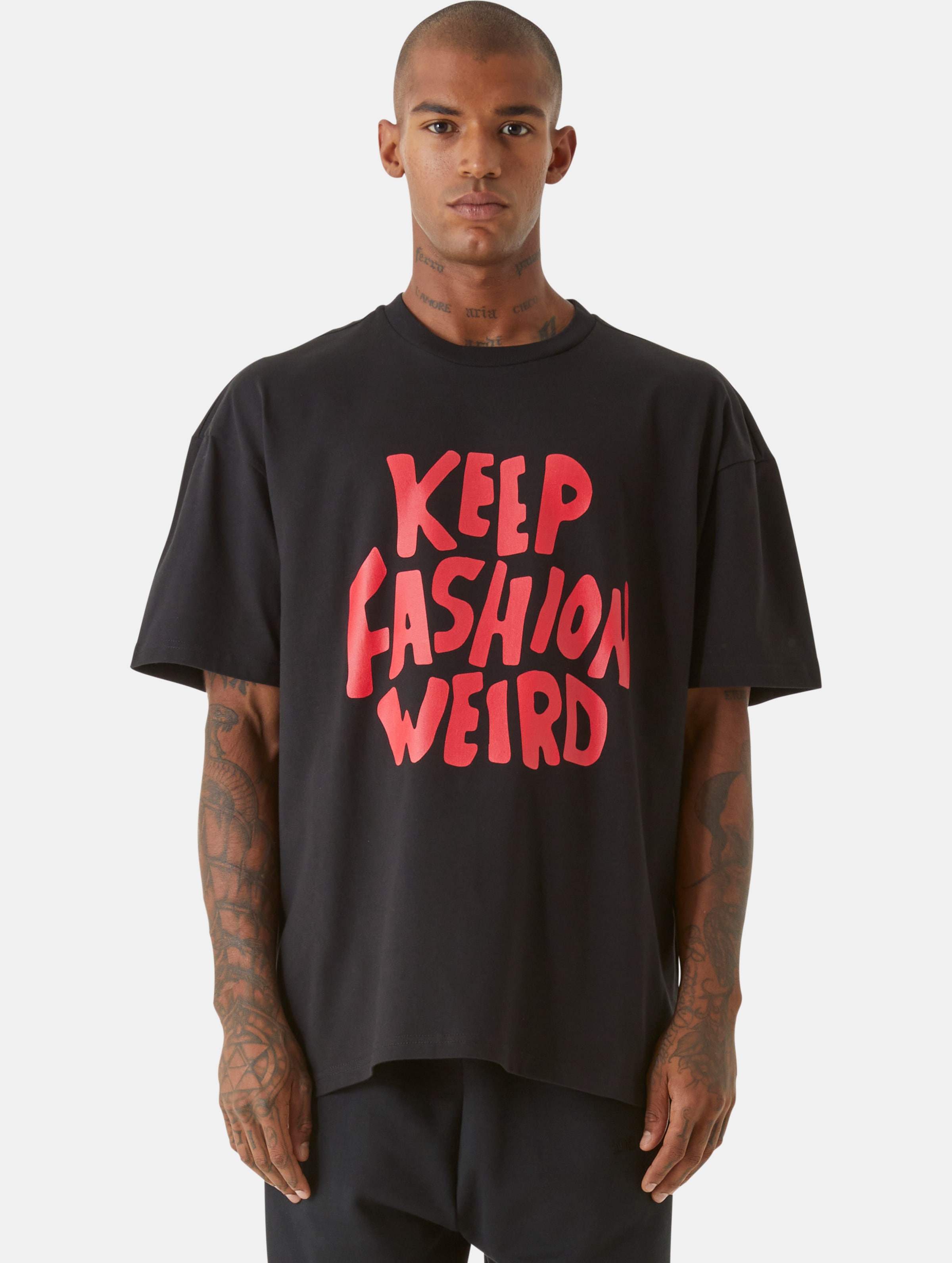 9N1M SENSE Sense Keep Fashion Weird T-Shirts op kleur zwart, Maat L