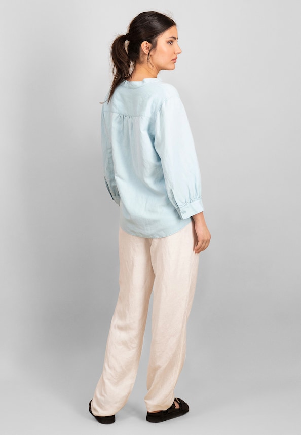 BLOUSE TUNIC LINEN MIX-2